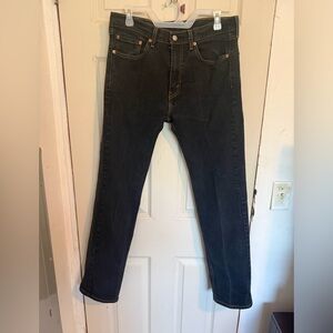 Levi's Black Straight Jeans - Classic Five-Pocket